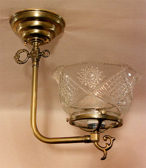 Model H43 The Original CLC 'L' shaped Tavern Gaslight Reproduction for Hallway, Kitchen or anywhere!